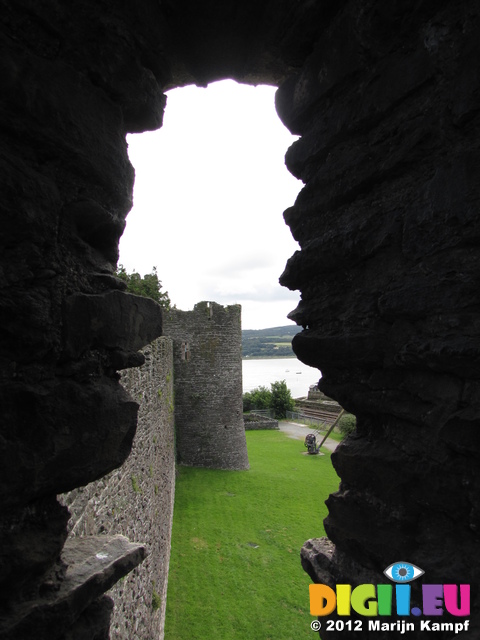 SX23245 Conwy Castle and medieval wall